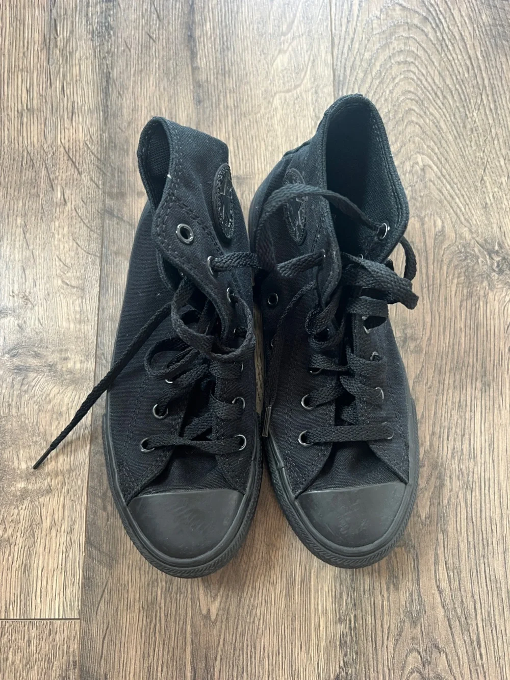Converse Kids Black High-Top Canvas Sneakers